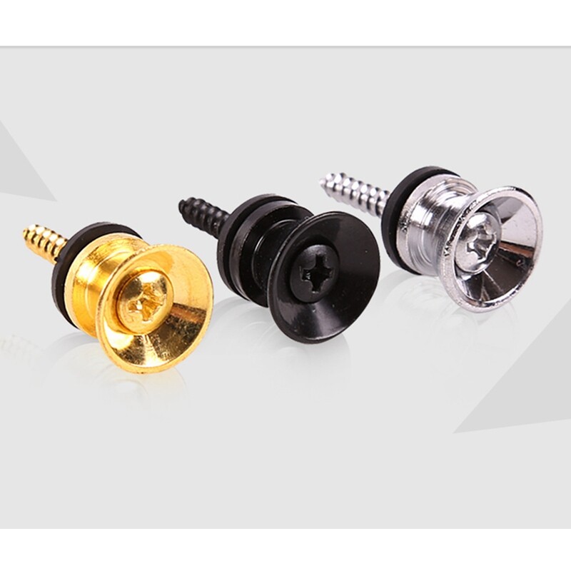 10x-guitar-bass-strap-end-pins-set-buttons-lock-knobs-flated-head-acoustic