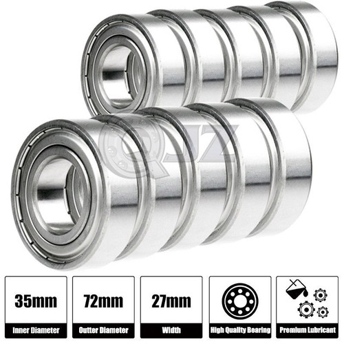 sui　1207 4x 5207-ZZ Double Row Seals Ball Bearing 72Mm 35Mm 27Mm 2Z