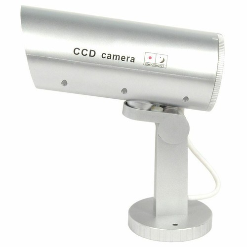 Indoor or Outdoor Motion Activated Dummy Camera with Flashing Red LED Light