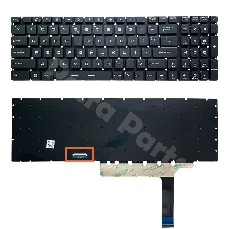 1x for MSI GE76 Raider US Keyboard Backlit RGB 10UE 10UG 10UH 11UE MS-17K3
