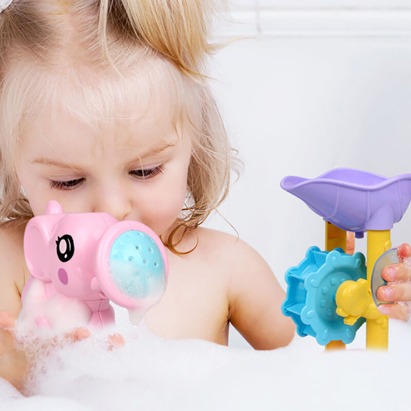 Fun Baby Bath Toy Shower Spray Water Waterwheel Bathtub Toys For Toddlers Kids