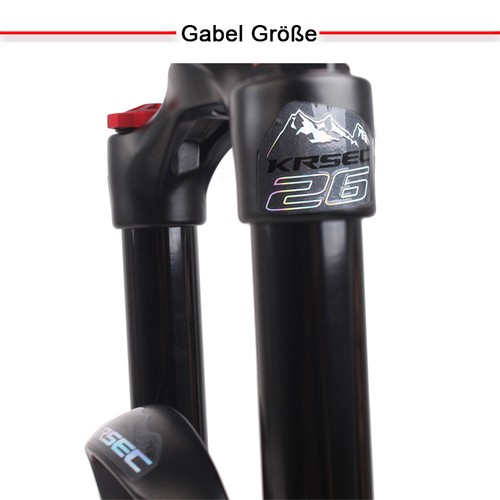 26//27.5//29/" Federweg 120 mm Federgabel Luftfeder Gabel Fork Steckachse Schwarz