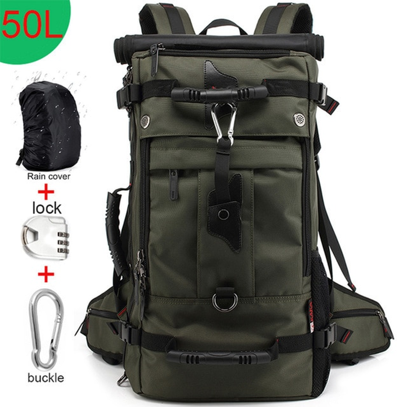 50L Waterproof Travel Backpack Men Women Multifunction Backpack