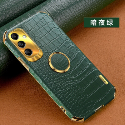 For Xiaomi OPPO VIVO Car Magnetic Crocodile Leather Ring Holder Phone Case Cover