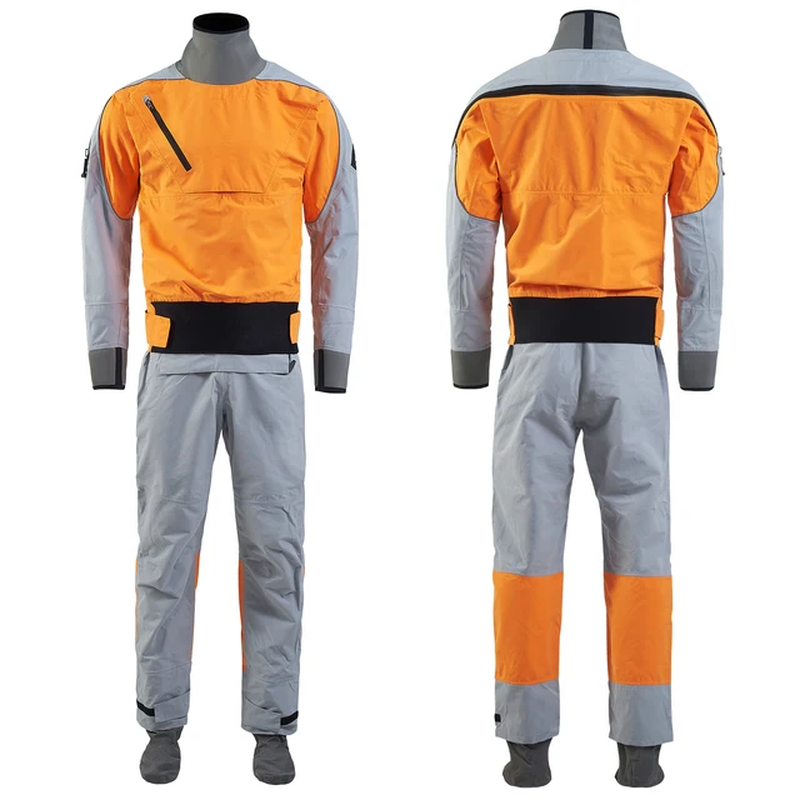 Men'S Kayaking Dry Suit Surfing Three Layer Waterproof Neck Kayak Drysuit