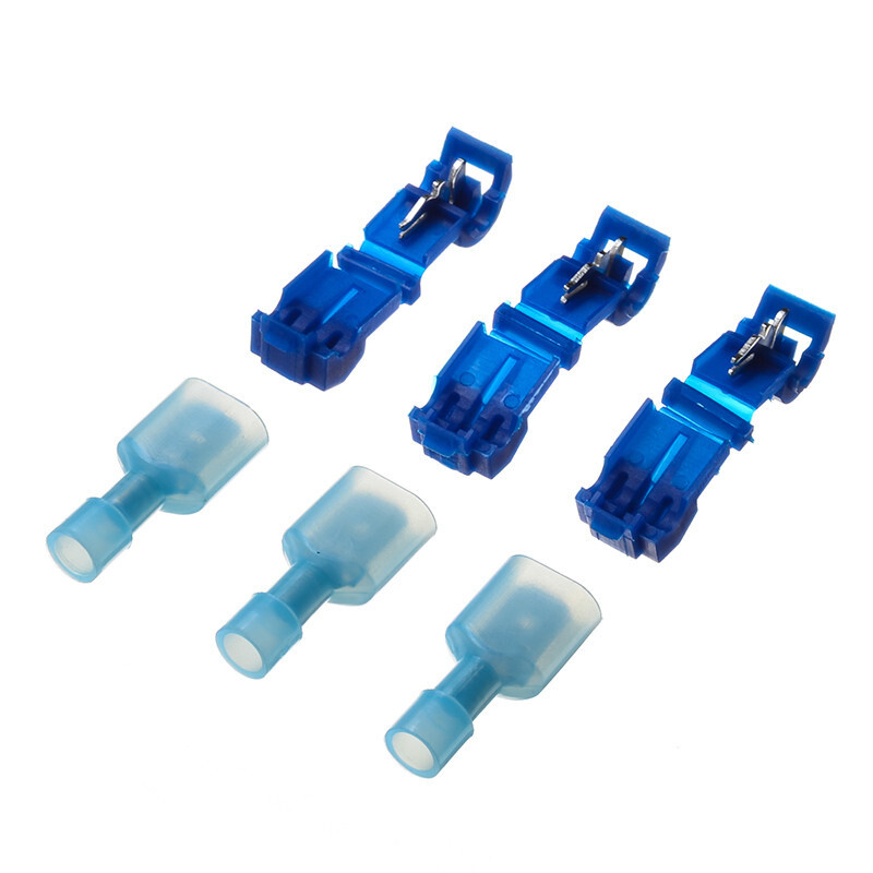 50Pcs Quick Splice Lock Electrical Wire Terminals Connectors Crimp