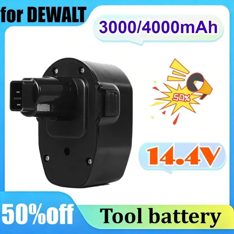 For DEWALT DC9071 DC9091 14.4V 3000/4000mAh Li-ion Ni-MH Battery for Cordless Dr
