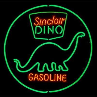 Sinclair Dinosaur Dino Gasoline Motor Oil Gas 24''x24'' Neon Sign Light Lamp Decor