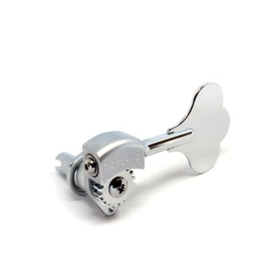 1 Hipshot Chrome Licensed Ultralight Bass Tuner 14mm 3/8 Clover