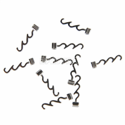 Ganchos crimpables para ortodoncia dental Bloqueo de parada/Corto/Largo/Cruz