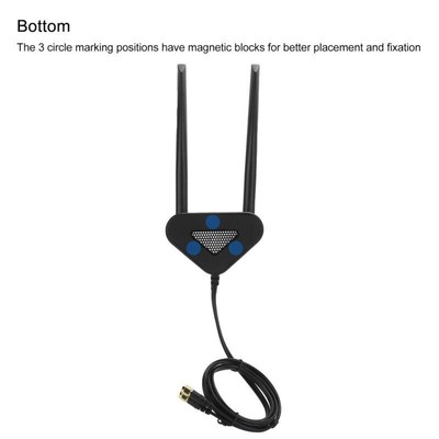 1.1M RP-SMA M/F Wifi Antenna Ext Cable Black for Network Extension
