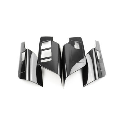 Carbon Black Door Window Lifter Control Cover Frame Trim For Buick Regal 2009-16