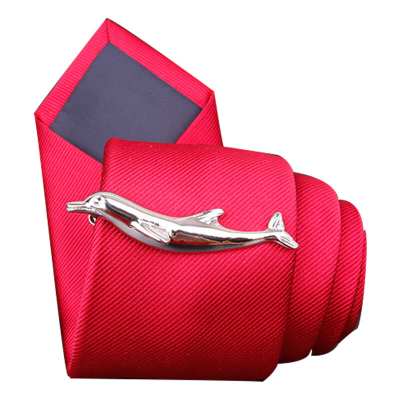 Beautiful Dolphin Ocean Zoo Fashion Men's Tie Clip Clasp Accessory Suit Gift Fun