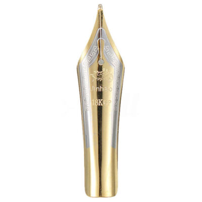 5pcs Fountain Pen Nibs 0.5mm Medium Fine Nib Iridium Tip Gold