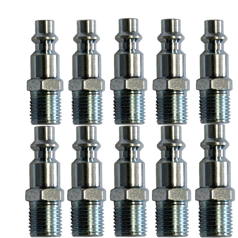 Male Thread 1/4" NPT Quick Coupler Air Hose Compressor Connector M-Type 10PCS