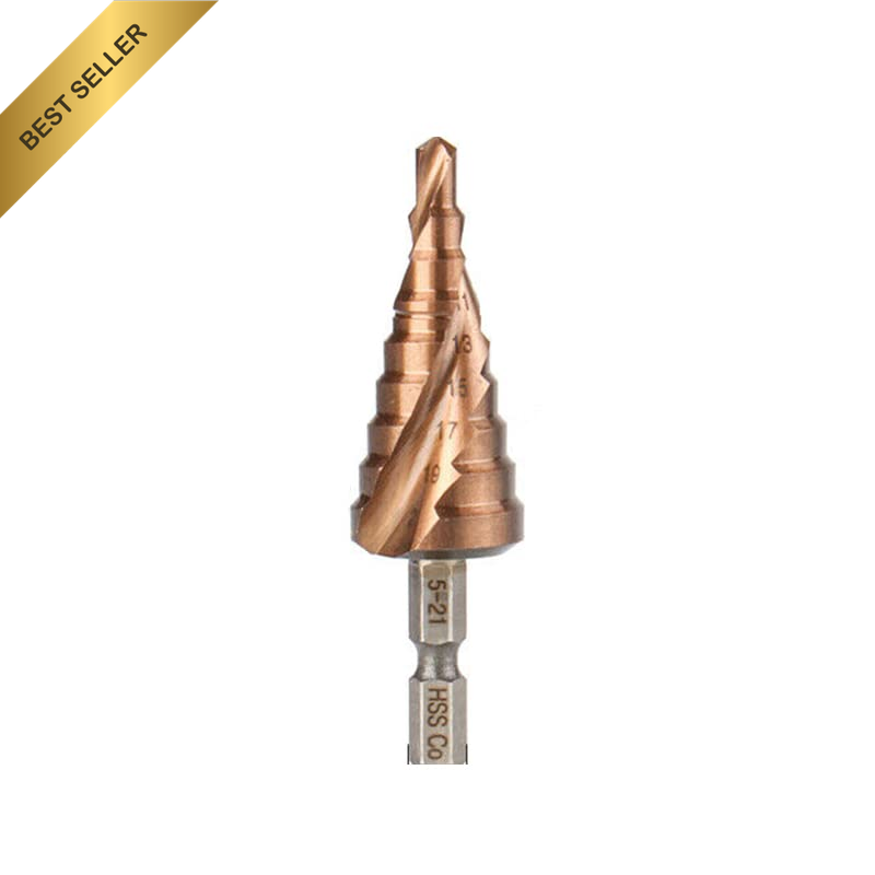 HSS M35 Cobalt Steel Step Cone Drill Bit Hole Saw Cutter 4-12/20/32Mm 5-21/27Mm,