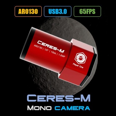 Player One Ceres-M (AR0130) 1.2MP Mono Camera 65FPS Guiding Camera pe66