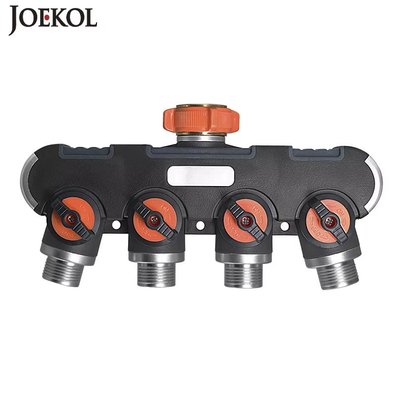 2/4-Way Garden Tap Splitter Female 1/2" 3/4" To 3/4" Y Irrigation Valve Hose Wat