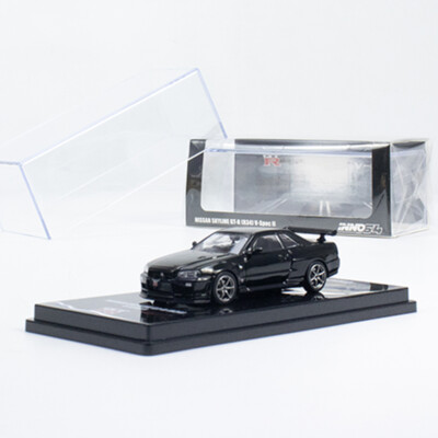 INNO 1:64 Alloy Model Car Nissan Skyline GT-R (R34) V-SPEC II Vehicle -Black