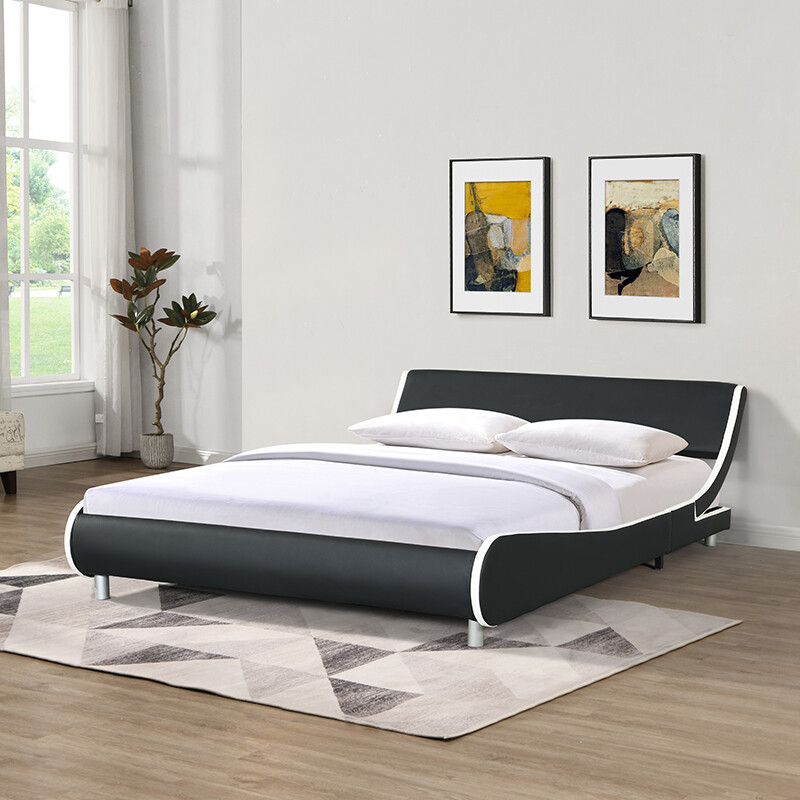 With Wooden Slats Black