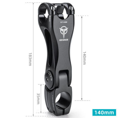 GEWAGE MTB Road Bike 31.8mm 28.6mm Handlebar Stem Bicycle Riser Stem Adjustable 
