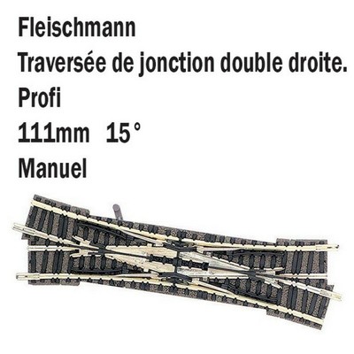 Double traversée droite-N-1/160-FLEISCHMANN