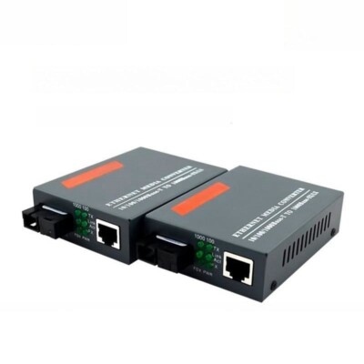 Premium 100/1000Mbps Ethernet to Fiber Optic Media Converter Transceiver SC Port