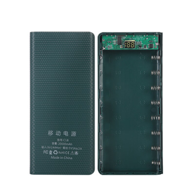 18650 Power Bank 20000mAh USB Type C 5V Charge Storage Box Without Battery Pe