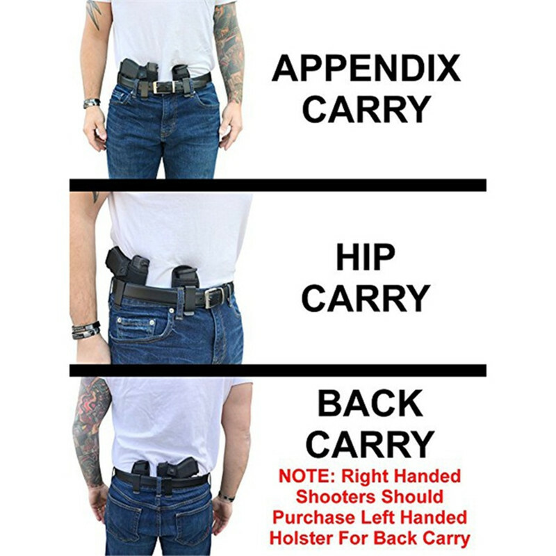 Neoprene Universal Pistol Right Handed IWB Holster with Extra Magazine Pouch