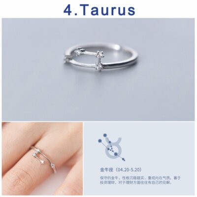 Fashion 925 Silver Tassesl Knuckle Ring Open Zircon Rings Women Adjustable