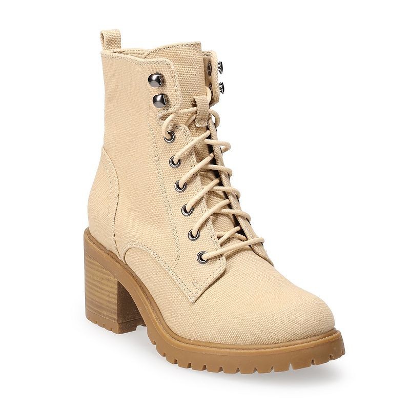 Sonoma Goods For Life Women’s Spotted Lace-Up Ankle Boots – Khaki – Size 9.5