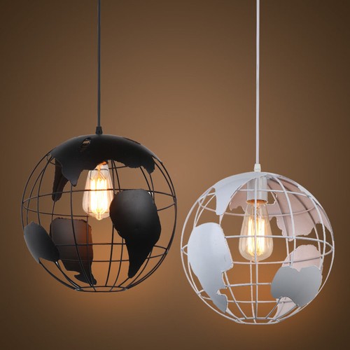 Details About World Globe Map Ceiling Light Modern Chandelier Pendant Fixture Diy Lamp Shade
