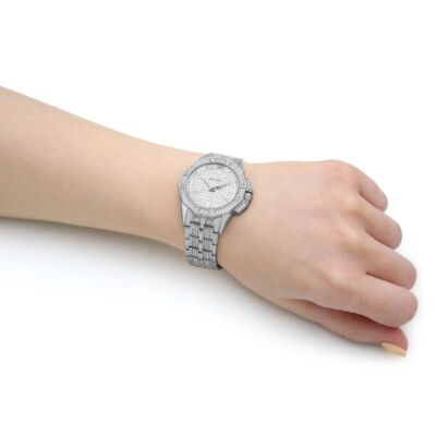 Pre-owned Bulova Silver Womens Analogue Watch Octava 96l305