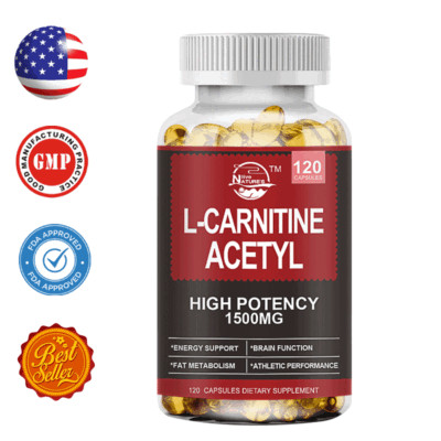 ACETYL L-CARNITINE 1500mg 120 TABLETS Nervous System Health Antioxidant CAPSULES