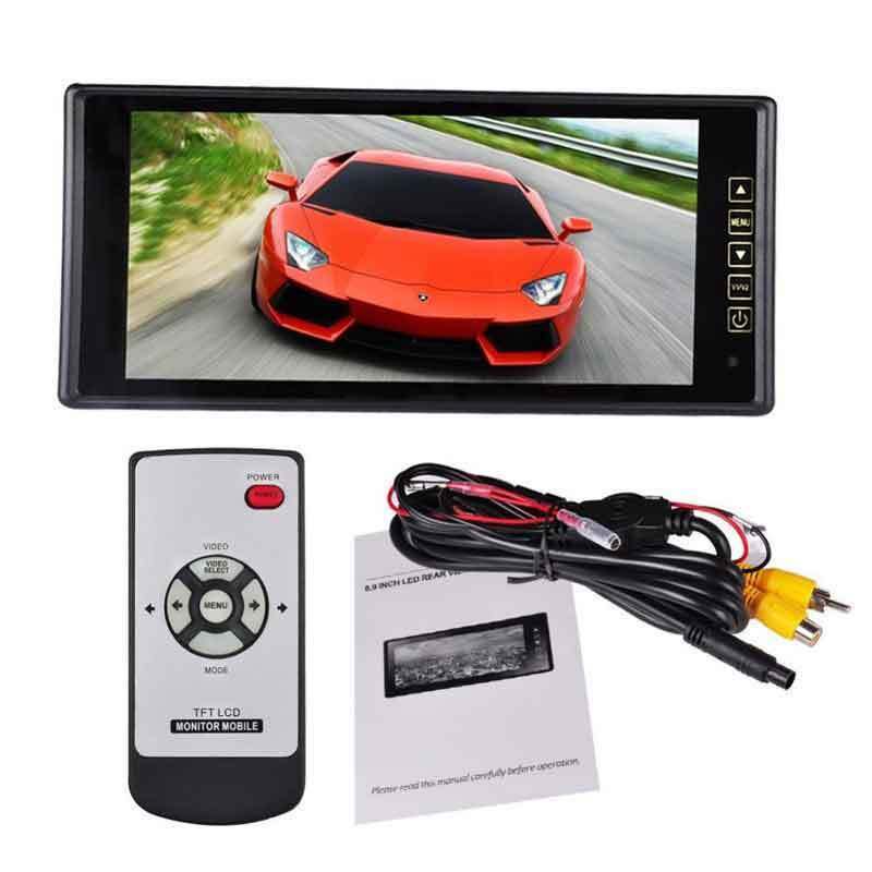 Monitor Specchietto Interno Posteriore Auto per Telecamera Tft 9" cir