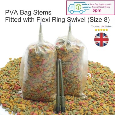 PVA Bag Stems for Carp Fishing Rigs Dissolvable PVA Sticks for Boilies & Pellets