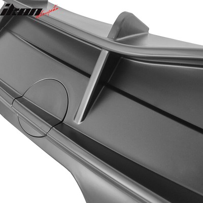 Fits 20-23 Tesla Model Y IKON Style Matte Black Rear Bumper Lip Diffuser W/ LED