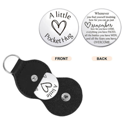 Pocket Hug Token with Pouch Inspirational Little Keepsake Gifts For Friend Lover
