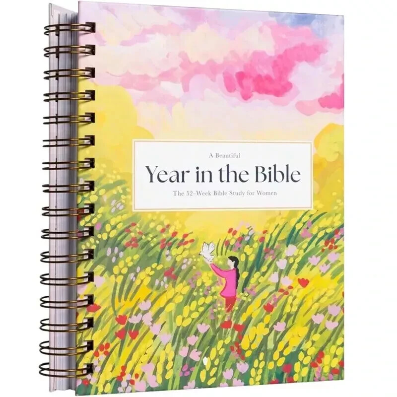 A Beautiful Year in The Bible Upgrade Spiral-Bound Women Bible