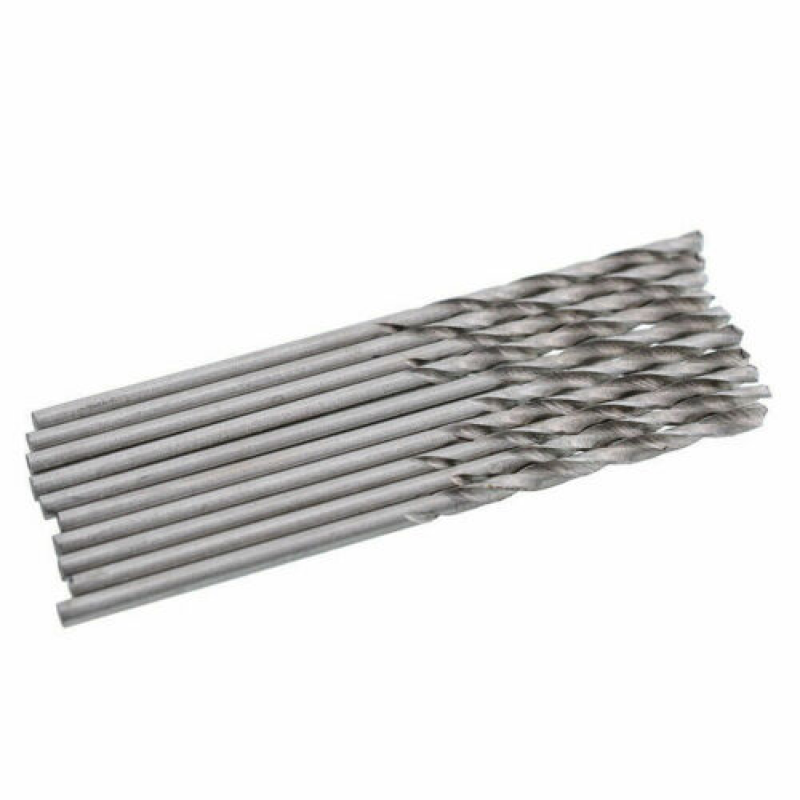 10PCS 0.3-3.5mm Drill Bit Set HSS  Length Twist Metal Drill Bits Tools
