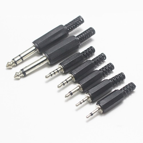 2.5mm 3.5mm 6.35mm Jack Connector Plug Male Audio Adapter