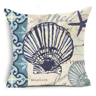 Ocean Theme Pillow Covers 18 X18 Seahorse Turtle Decoration Throw Cushion Cover