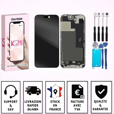 Bildschirm für iPhone 14 PRO MAX LCD +Werkzeuge + Kleber Schwarz