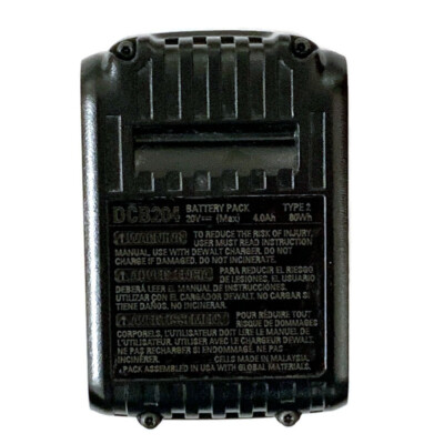 DEWALT GENUINE DCB204-2 20V 20-Volt Li-Ion 4.0Ah Tool Battery 2-Pack Batteries
