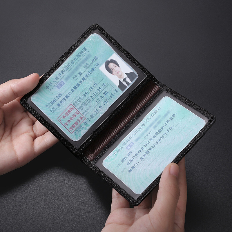 Mens Wallet Front Pocket Slim Wallet Genuine Leather ID Holder Card Case US FAST