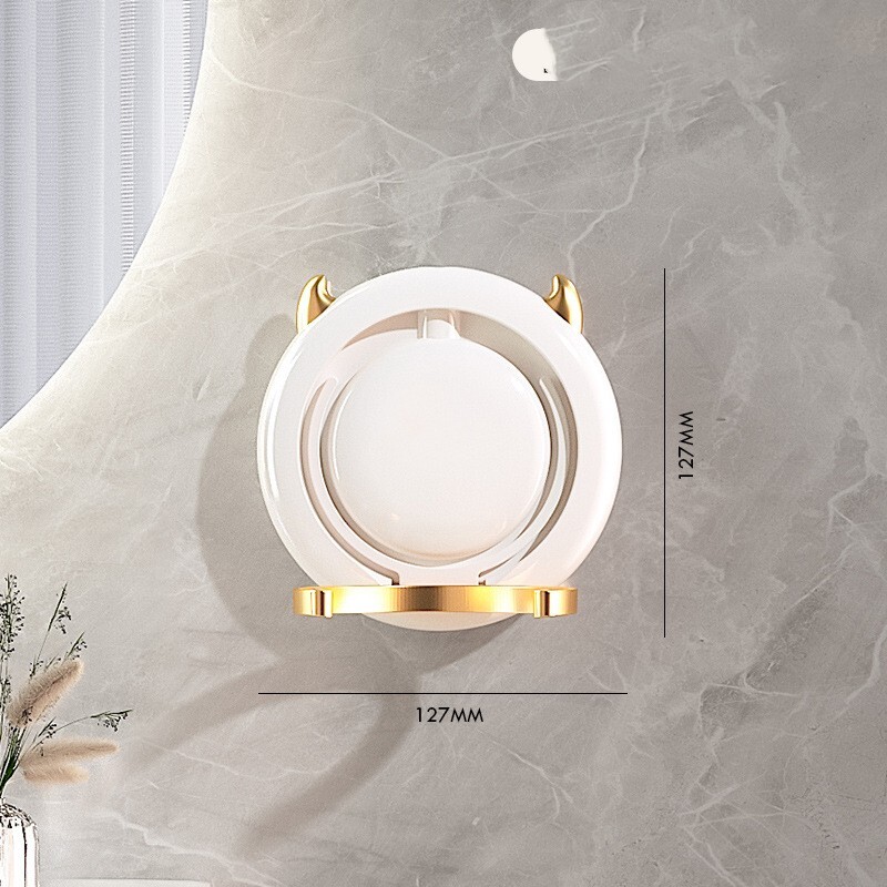 Hair Dryer Shelf Wall Hanging Without Punching Life Hack