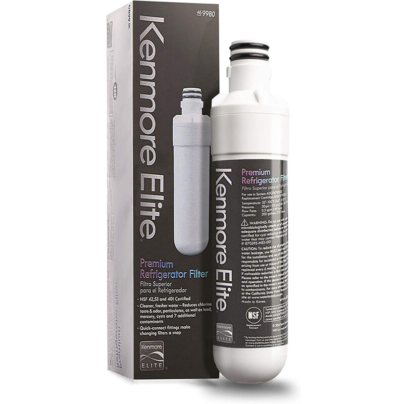2 Pack Kenmore Elite 9980 469980 Refrigerator Water Treatment Filter White USA