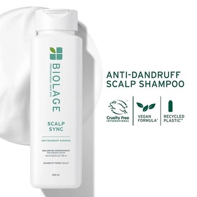 Biolage Scalp Sync Anti-Dandruff Shampoo, Removes Visible Flakes (200ml)