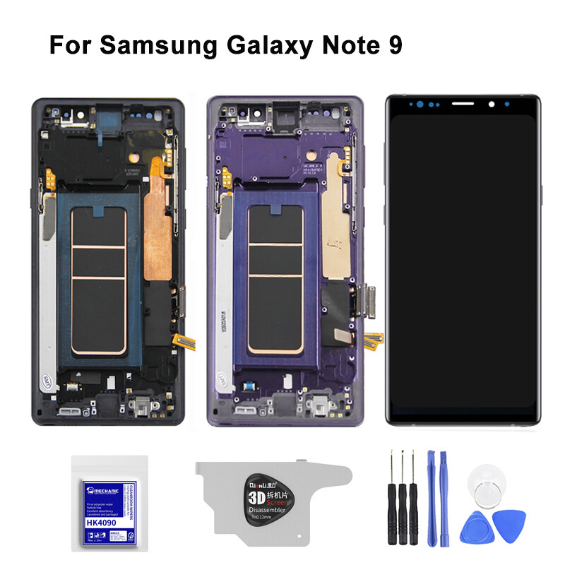 For Samsung Galaxy Note 9 OLED LCD Display Screen Digitizer Assembly with Frame.