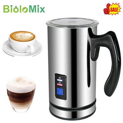 Biolomix Milchaufschäumer Elektrisch Edelstahl Milchschäumer Cappuccino DEU A4L3